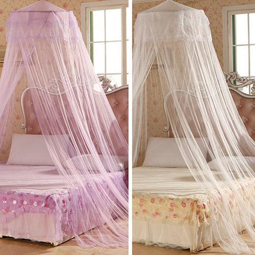 Elegant Round Canopy Mosquito Net - Stylish Bed Protection for a Peaceful Sleep