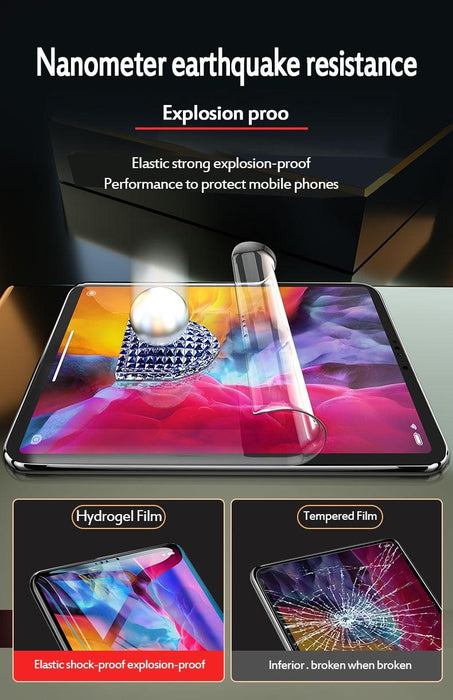 Hydrogel Protective Film for iPad - Anti-Scratch with Face ID Compatibility
