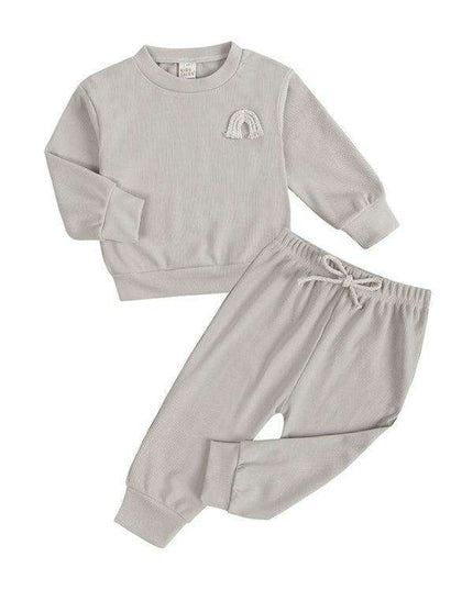 Chic Cotton Long Sleeve Lounge Set for Kids