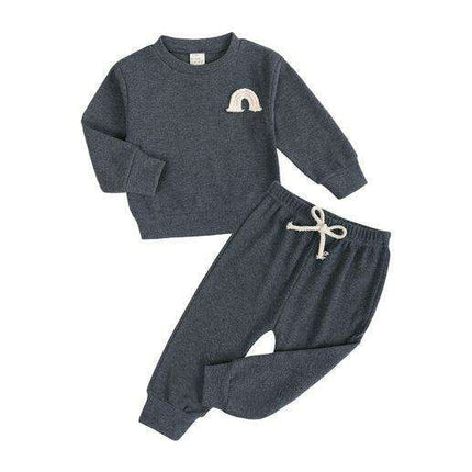 Chic Cotton Long Sleeve Lounge Set for Kids