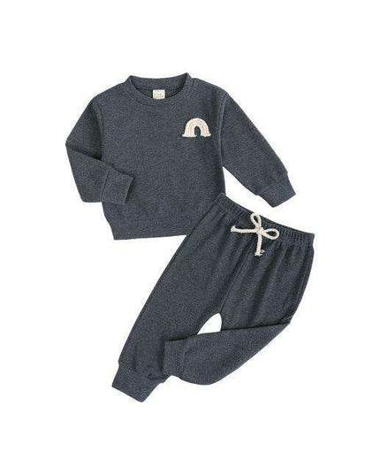 Chic Cotton Long Sleeve Lounge Set for Kids