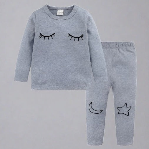 Cloudy Dreams Kids' Cotton Loungewear Set