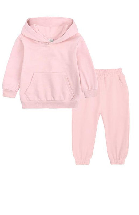 Jakoto | Children's Thickened Brushed Warm Long-Sleeved Trousers Hooded Sweatshirt Set