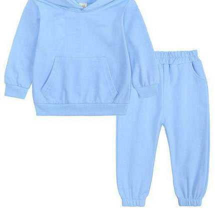 Kids' Stylish Cotton Blend Hoodie and Jogger Set - Ideal for Winter Comfort