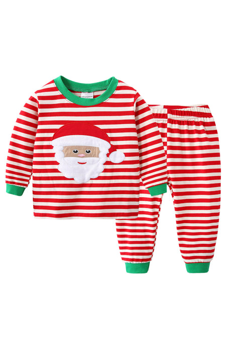 Festive Kids' Christmas Cartoon Pajama Set for Cozy Nights