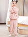 Children's Embroidered Coral Fleece Winter Pajama Set