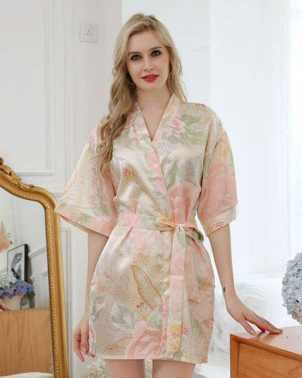 Floral Elegance Kimono Wrap for Women