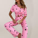 Sweet Heart Dreams Women's Heart Print Pajama Set