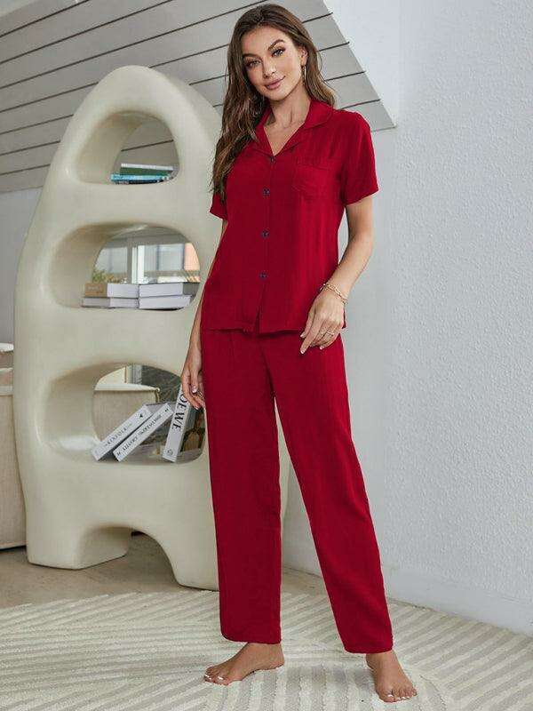 Elegant Rayon Women's Three-Piece Sleepwear Set