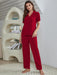 Soft Rayon Solid Color Women's Knit Pajama Set