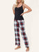 Plaid Sleeveless Relaxation Top by Jakoto