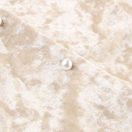 Sumptuous Velvet Lounge Set with Cozy Long-Sleeved Top and Pants