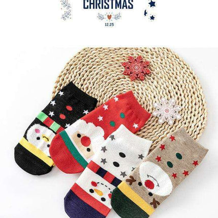 Festive Christmas Cotton Socks Bundle - Pack of 4