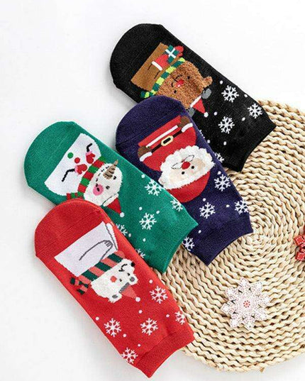 Festive Christmas Cotton Socks Bundle - Pack of 4