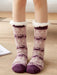 Festive Holiday Cotton Slipper Socks for Warm Winter Feet