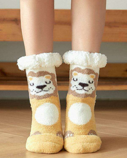 Festive Winter Wonderland Cotton Slipper Socks - Ultimate Cozy Comfort