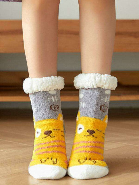 Festive Winter Wonderland Cotton Slipper Socks - Ultimate Cozy Comfort