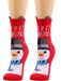 Festive Women's Christmas Color Medium Tube Trendy Socks
