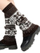 Festive Christmas Deer Knit Socks for Women