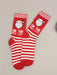 Festive Christmas Floral Mid-Tube Cotton Socks for Women