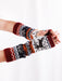 Warm Knitted Festive Christmas Gloves - Women's Holiday Accessory