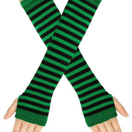 Charming Holiday Floral Fingerless Gloves for Women