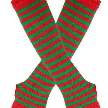 Charming Holiday Floral Fingerless Gloves for Women