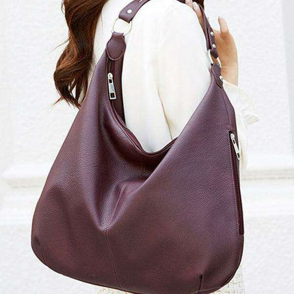 Retro-Inspired Woven PU Leather Tote Bag for Stylish Everyday Use