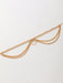 Serpent Heart Charm Triple-Layered Anklet with Elegant Tassel