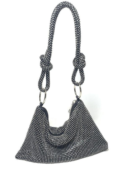 JakotoKnotted rhinestone pure handmade new diamond full diamond armpit bag