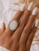 Chic Retro Gold Alloy Ring with Distinctive Design