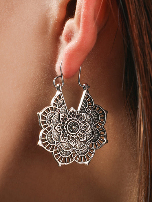 Ethereal Blossom Cutout Earrings: Boho Chic