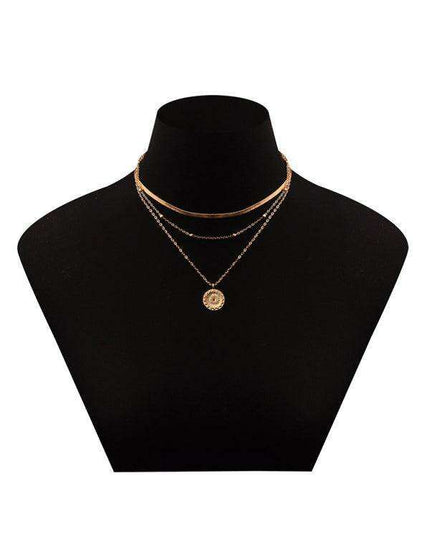 Elegant Multi-layer Beaded Necklace Set for Women's Fashionable Collection