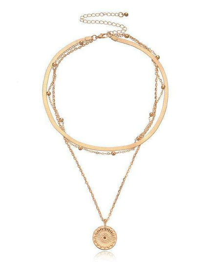 Elegant Multi-layer Beaded Necklace Set for Women's Fashionable Collection