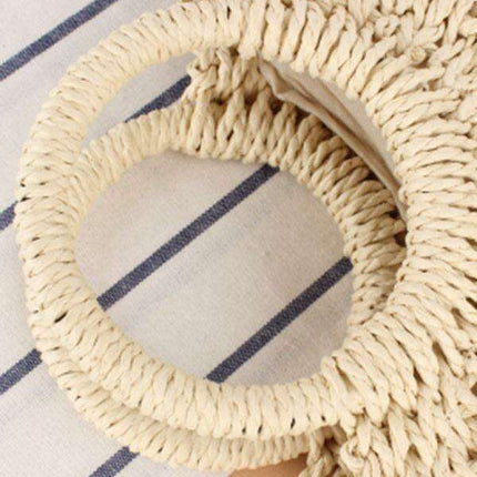 Sunny Days Half Moon Straw Bag - Chic Accessory for Summer Getaways