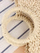 Beach Chic Half Moon Woven Straw Bag for Women - Summer Holiday Style