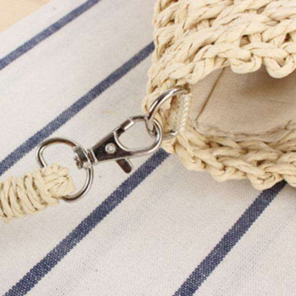 Sunny Days Half Moon Straw Bag - Chic Accessory for Summer Getaways