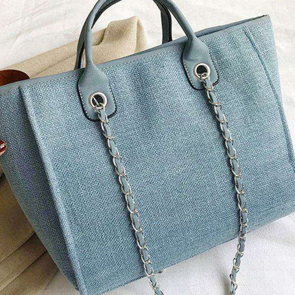 Stylish Multi-Functional Tote Bag with Chain-Strap for the On-the-Go Woman
