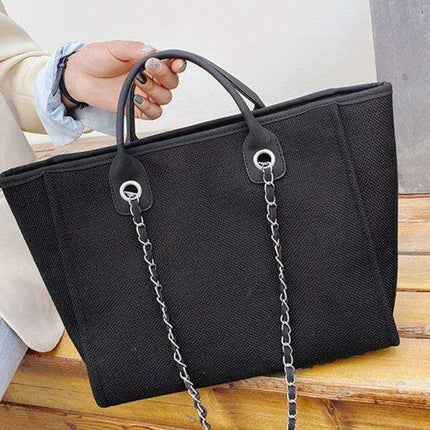 Stylish Multi-Functional Tote Bag with Chain-Strap for the On-the-Go Woman
