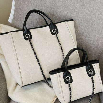 Stylish Multi-Functional Tote Bag with Chain-Strap for the On-the-Go Woman