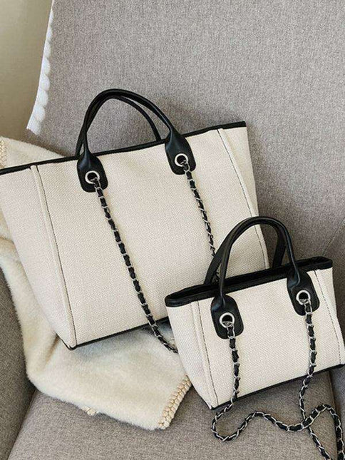 Stylish Multi-Functional Tote Bag with Chain-Strap for the On-the-Go Woman