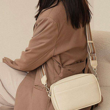 Chic Solid Color PU Women's Crossbody Bag - Stylish Square Shoulder Purse