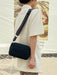 Chic Solid Color PU Women's Messenger Bag - Versatile Small Shoulder Square Bag