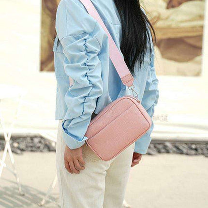 Chic Solid Color PU Women's Crossbody Bag - Stylish Square Shoulder Purse