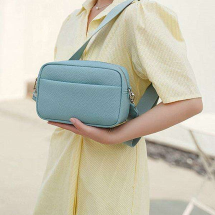 Chic Solid Color PU Women's Crossbody Bag - Stylish Square Shoulder Purse