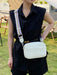 Elegant Solid Color PU Women's Crossbody Bag - Stylish Compact Square Purse