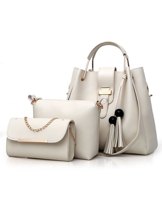 Chic Three-Piece Handbag Set for Trendsetting Ladies