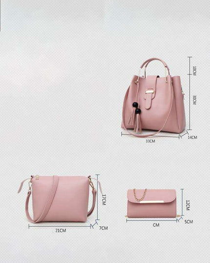 Chic Women's Handbag Set: Effortless Style in Three Versatile Pieces