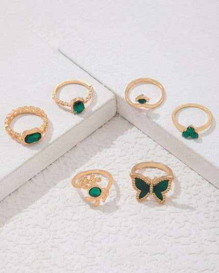 Vibrant Heart Diamond Love Palm Ring Collection with Retro Flair for Effortless Confidence