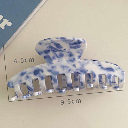 Retro Blue Floral Hairpin: Embrace Timeless Elegance in Your Style